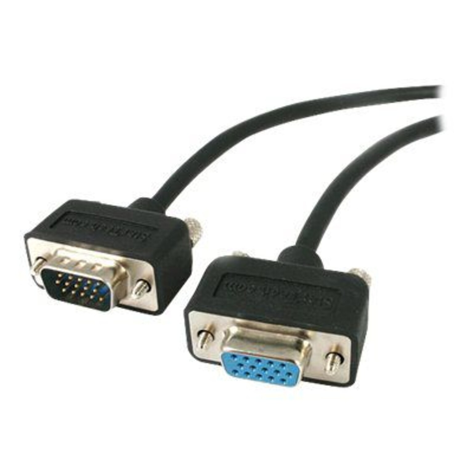 StarTech® 15 Coax High Resolution Low Profile HD15 Male/Female VGA Monitor Extension Cable