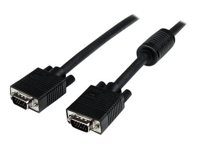 Startech® 35 Coax High Resolution HD15 Male/Male VGA Monitor Cable, Black