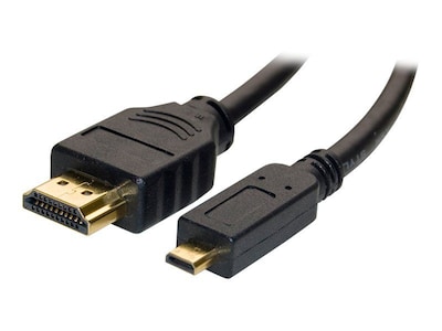 4XEM 4XHDMIMICRO15FT 15 Micro HDMI to HDMI Adapter Cable, Black