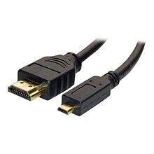 Black 6 Micro HDMI To HDMI Adapter Cable