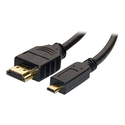 4XEM™ 3 HDMI/Micro HDMI Male/Male Adapter Cable; Black