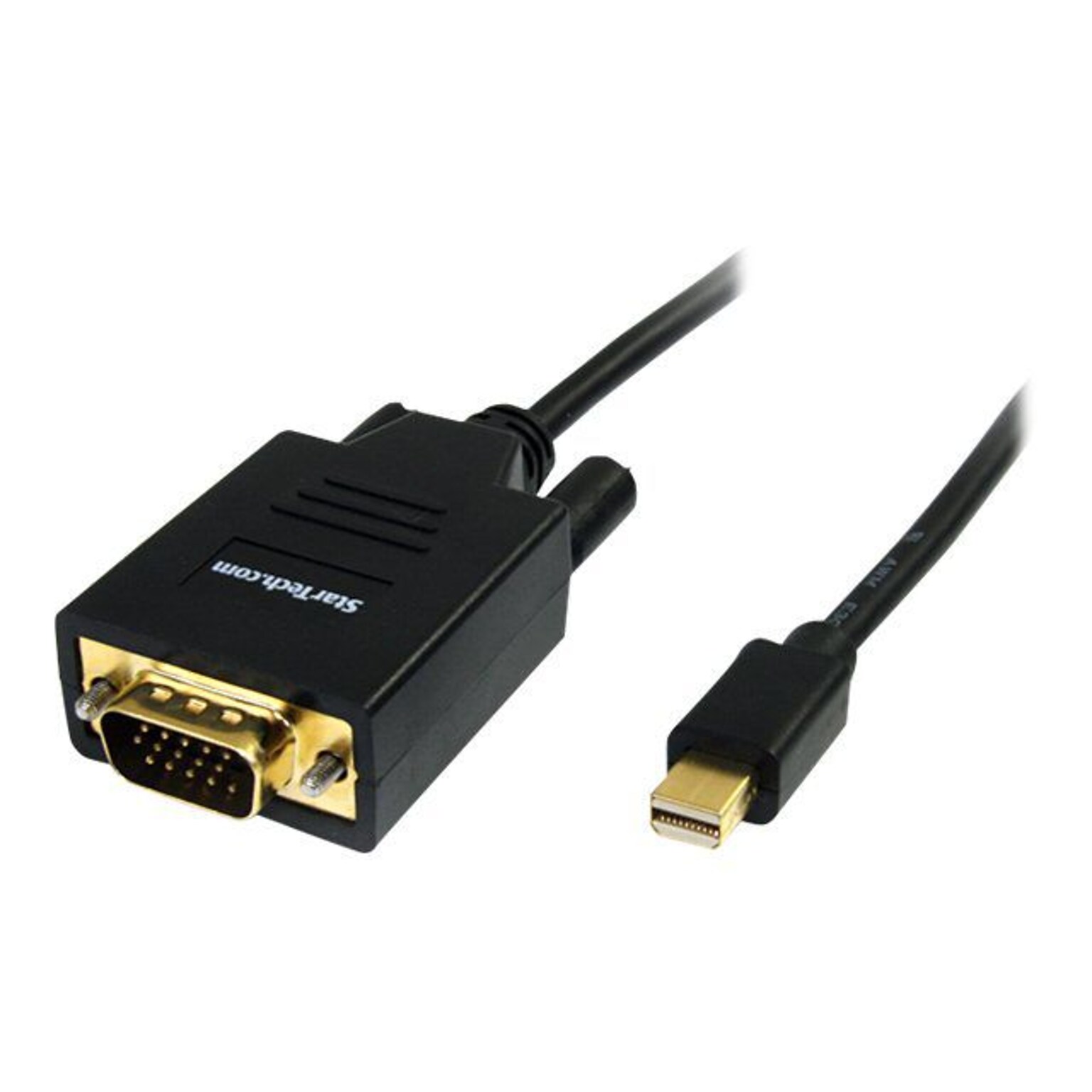 StarTech® 6 Mini DisplayPort To VGA Male/Male Video Cable; Black