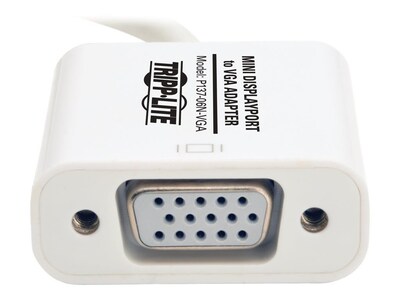 Tripp Lite P137-06N-VGA 6" Mini-DisplayPort To VGA Adapter For Mac/PC; White