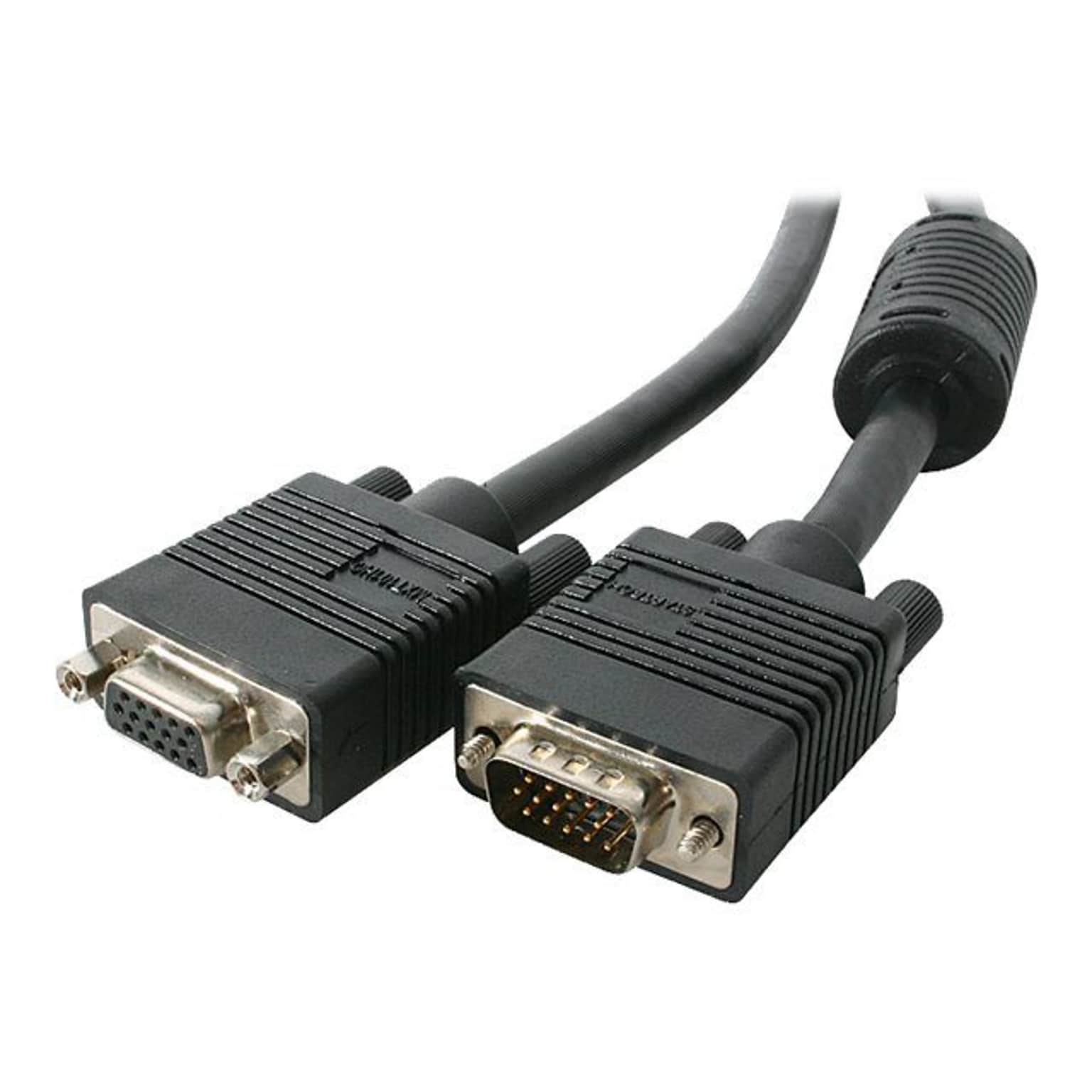 StarTech® 3 Coax High Resolution HD15 Male/Female VGA Monitor Extension Cable