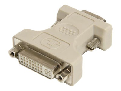 Beige DVI To VGA F/M Video Cable Adapter