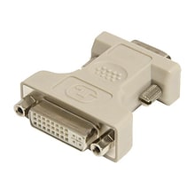 Beige DVI To VGA F/M Video Cable Adapter