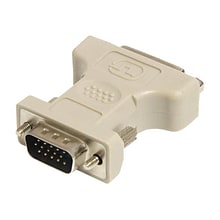 Beige DVI To VGA F/M Video Cable Adapter