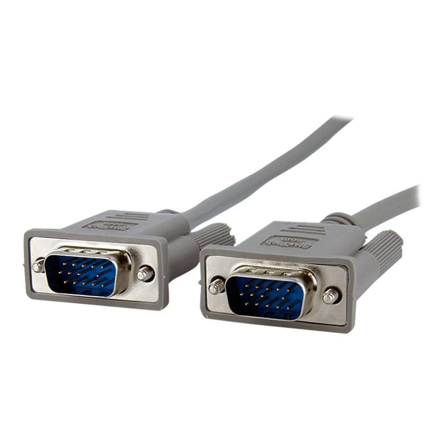 StarTech® 10 HD15 Male/Male VGA Monitor Cable; Gray