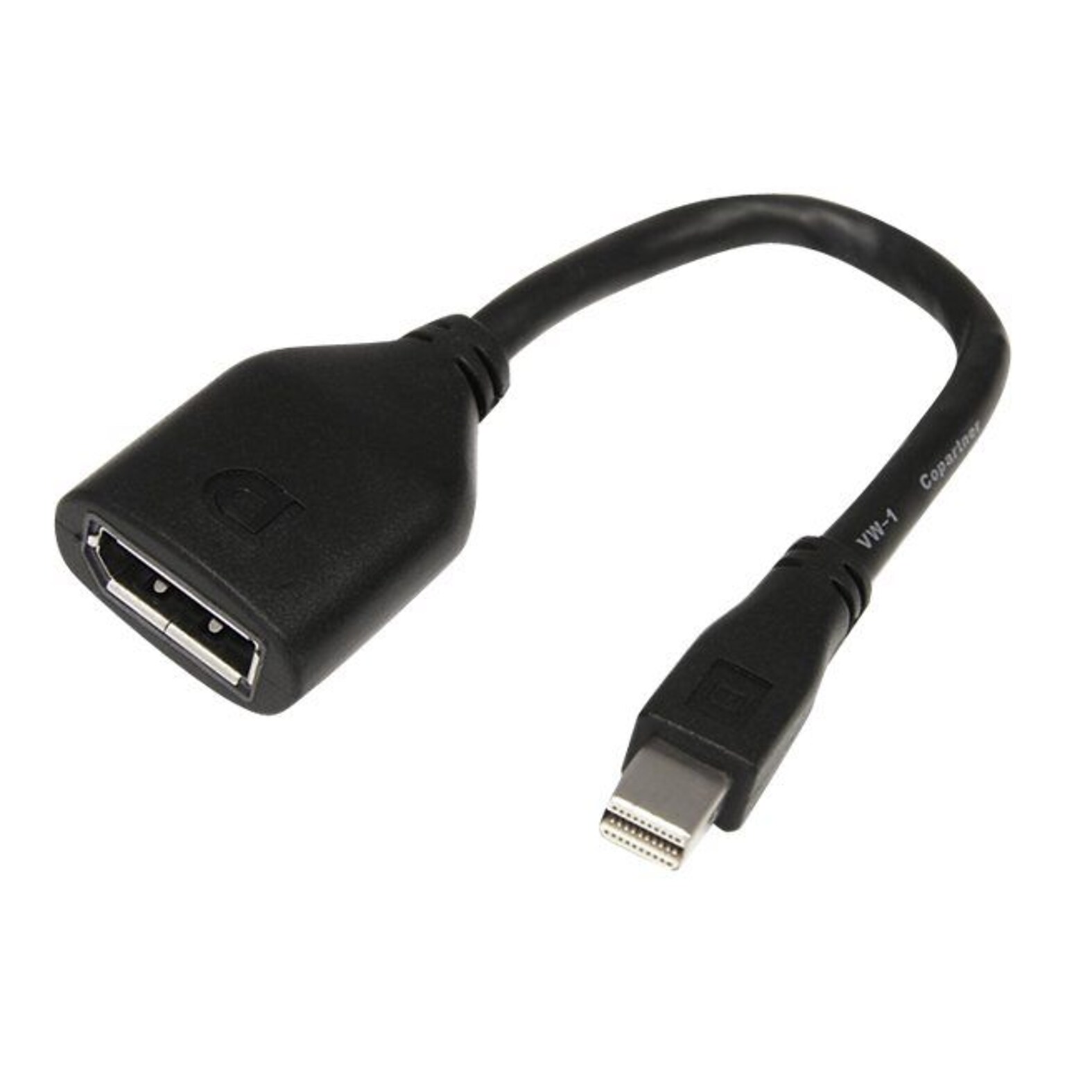 StarTech® 6 Mini DisplayPort To DisplayPort Male/Female Video Cable Adapter; Black