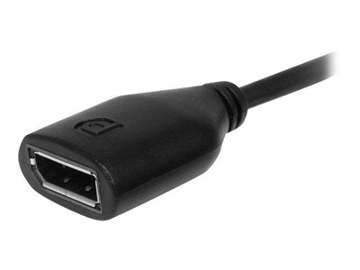 StarTech® 6" Mini DisplayPort To DisplayPort Male/Female Video Cable Adapter; Black