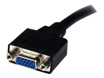 StarTech® 8" DVI To VGA Male/Female Cable Adapter; Black