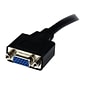 StarTech® 8" DVI To VGA Male/Female Cable Adapter; Black