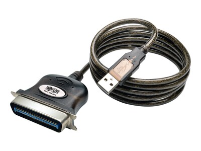 Tripp Lite 10' USB-A to Parallel Centronics 36 Male/Male Printer Cable; Gray
