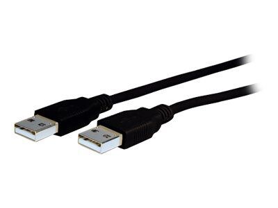 COMPREHENSIVE CABLE® 15 USB 2.0 A Male To A Male Cable; Black