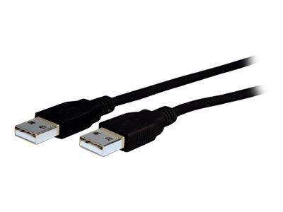 Black 15 USB 2.0 A Male To A Male Cable