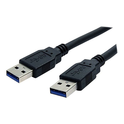 StarTech® 6 Superspeed USB 3.0 Type A Male To Type A Male Cable; Black