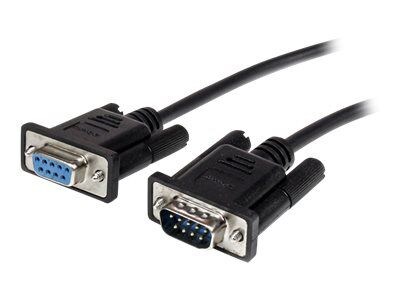 StarTech MXT1002MBK 2m Black Straight through DB9 RS232 Serial Cable; M/F