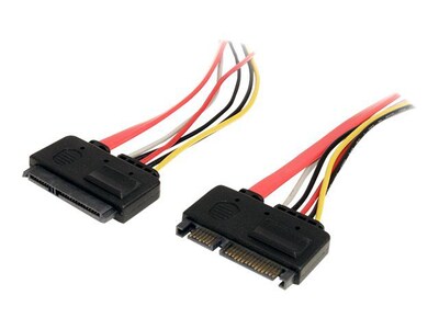 Startech® 12 Male To Female SATA Power and Data Extension Cable, Red