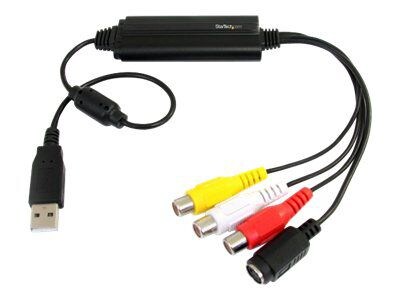 StarTech® S-Video/Composite To USB Video Capture Cable With TWAIN & Mac Support; Black
