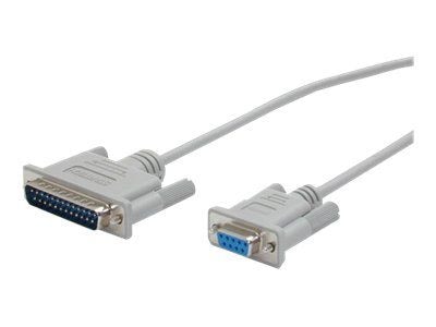 StarTech® 6 DB-9 Female To DB-25 Male Serial Modem Cable; Gray