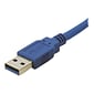 StarTech® 6' Superspeed USB 3.0 Type A Male To Type B Male Cable; Blue