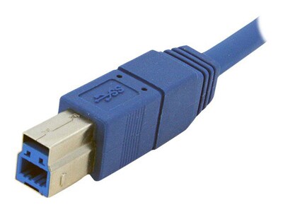 StarTech® 6' Superspeed USB 3.0 Type A Male To Type B Male Cable; Blue