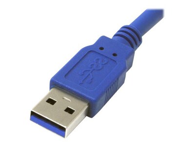 StarTech® 1' Superspeed USB 3.0 A Male To Micro-B Male Cable; Blue