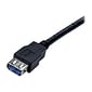 StarTech® 6' Superspeed USB 3.0 Type A Male To Type A Female Extension Cable; Black