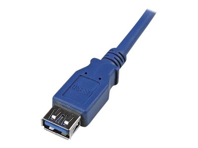 StarTech® 6' Superspeed USB 3.0 Type A Male To Type A Female Extension Cable; Blue