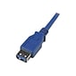 StarTech® 6' Superspeed USB 3.0 Type A Male To Type A Female Extension Cable; Blue