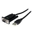 StarTech® 3.3 DB-9 Female To Type A Male USB DCE Adapter Cable With FTDI; Black
