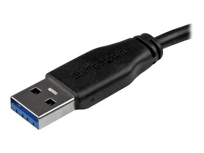 StarTech® 6" Type A Male To Type B Male Slim Micro USB 3.0 Cable; Black