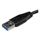 StarTech® 6" Type A Male To Type B Male Slim Micro USB 3.0 Cable; Black