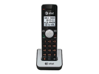 AT&T CL80111 Single Line Cordless Accessory Handset; Black/Silver