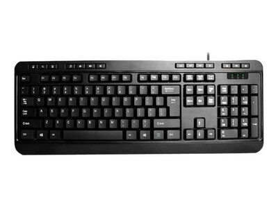 Adesso Multimedia Desktop Wired Gaming Keyboard, Black (AKB-132PB)