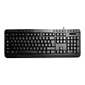Adesso® AKB-132PB PS/2 Wired Multimedia Desktop Keyboard; Black