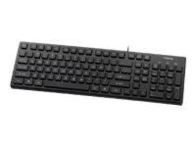 Buslink® KR-6401 USB Wired Chocolate Key Style Slim Keyboard; Black