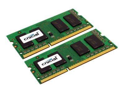 Micron® CT2KIT51264BF160B 8GB(2 x 4GB) DDR3 204-Pin SDRAM PC3-12800 SoDIMM Memory Module Kit