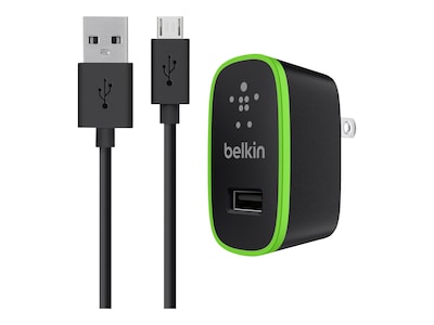 Belkin® Universal Home Charger With Micro USB ChargeSync Cable; Black