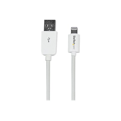 StarTech® 10 Apple 8-Pin Lightning To USB Data Transfer Cable For iPhone/iPod/iPad; White