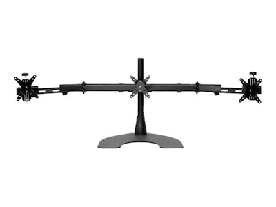 Ergotech 100-D16-B03-TW 16 Triple LCD Monitor Desk Stand With Telescoping Wings; Black
