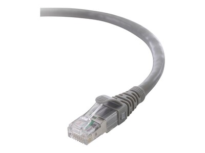 Belkin® 14 Molded Snagless RJ-45 Male/Male Patch Cable, Gray