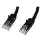 StarTech® 100' Cat 6 Snagless RJ-45 Male/Male Patch Cable; Black