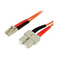 StarTech® 6.56 LC To SC Multimode 62.5/125 Duplex Fiber Patch Cable; Orange