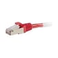 C2G ® 844 3' RJ-45 Male/Male Cat6 Snagless Shielded Ethernet Network Patch Cable, Red