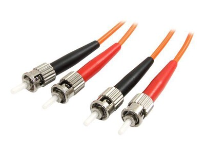 Startech® 6.56 ST To ST Multimode 62.5/125 Duplex Fiber Patch Cable, Orange