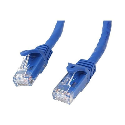 StarTech® 35 Cat 6 Snagless RJ-45 Male/Male Patch Cable; Blue