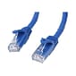 StarTech® 35' Cat 6 Snagless RJ-45 Male/Male Patch Cable; Blue