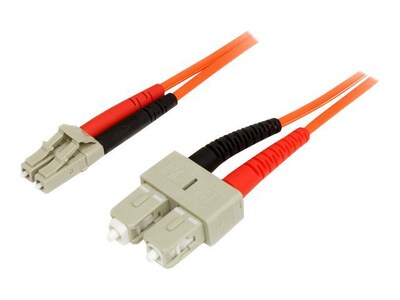 Startech® 9.84 LC To SC Multimode 62.5/125 Duplex Fiber Patch Cable, Orange