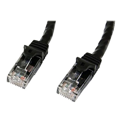 StarTech® 15 Cat 6 Snagless RJ-45 Male/Male Patch Cable; Black